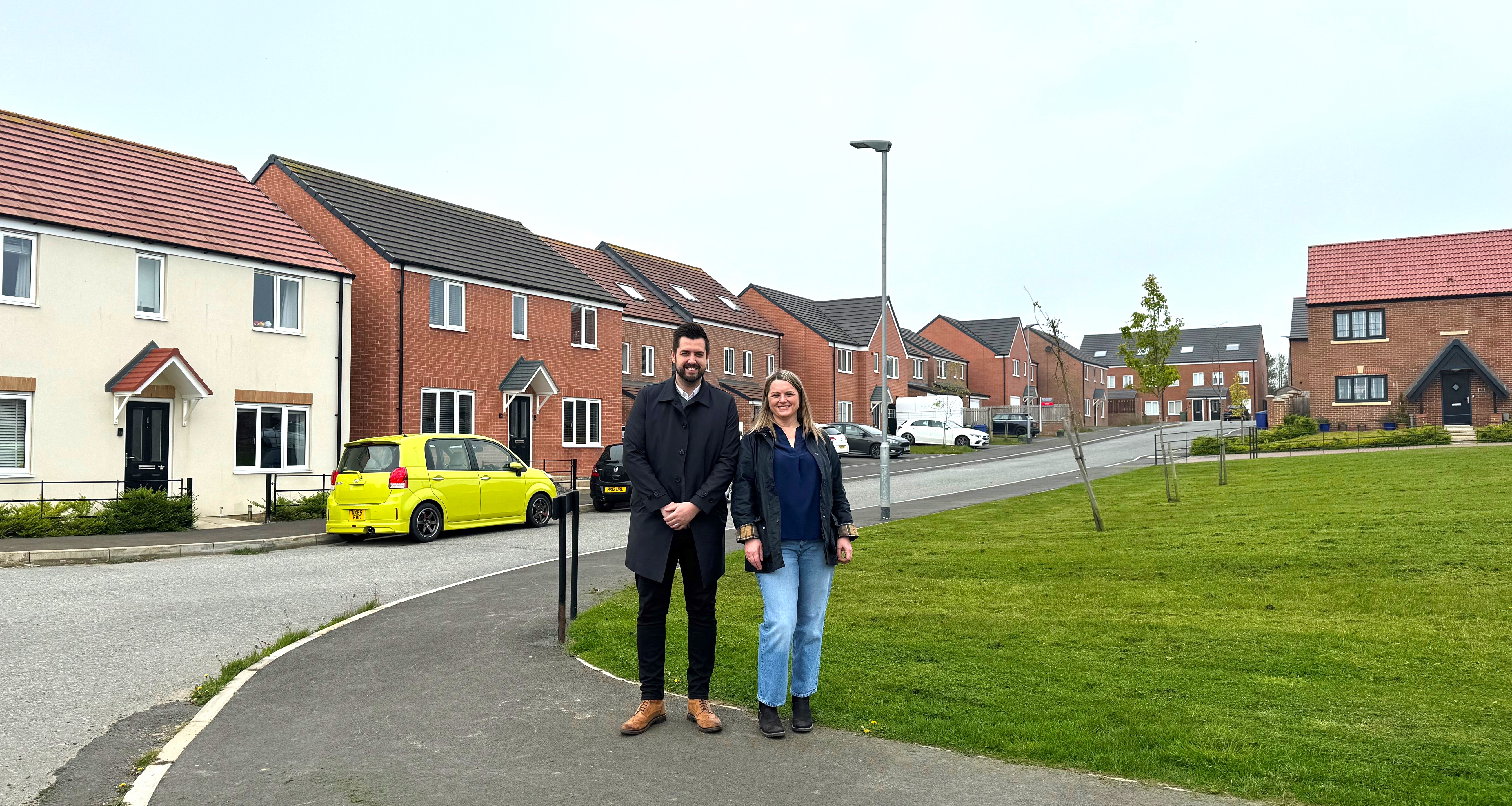 MT And JD On Estate Landscape