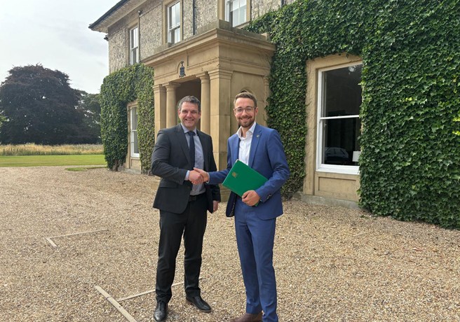 Luke Charters MP Visits Persimmon HQ and Germany Beck Development in York