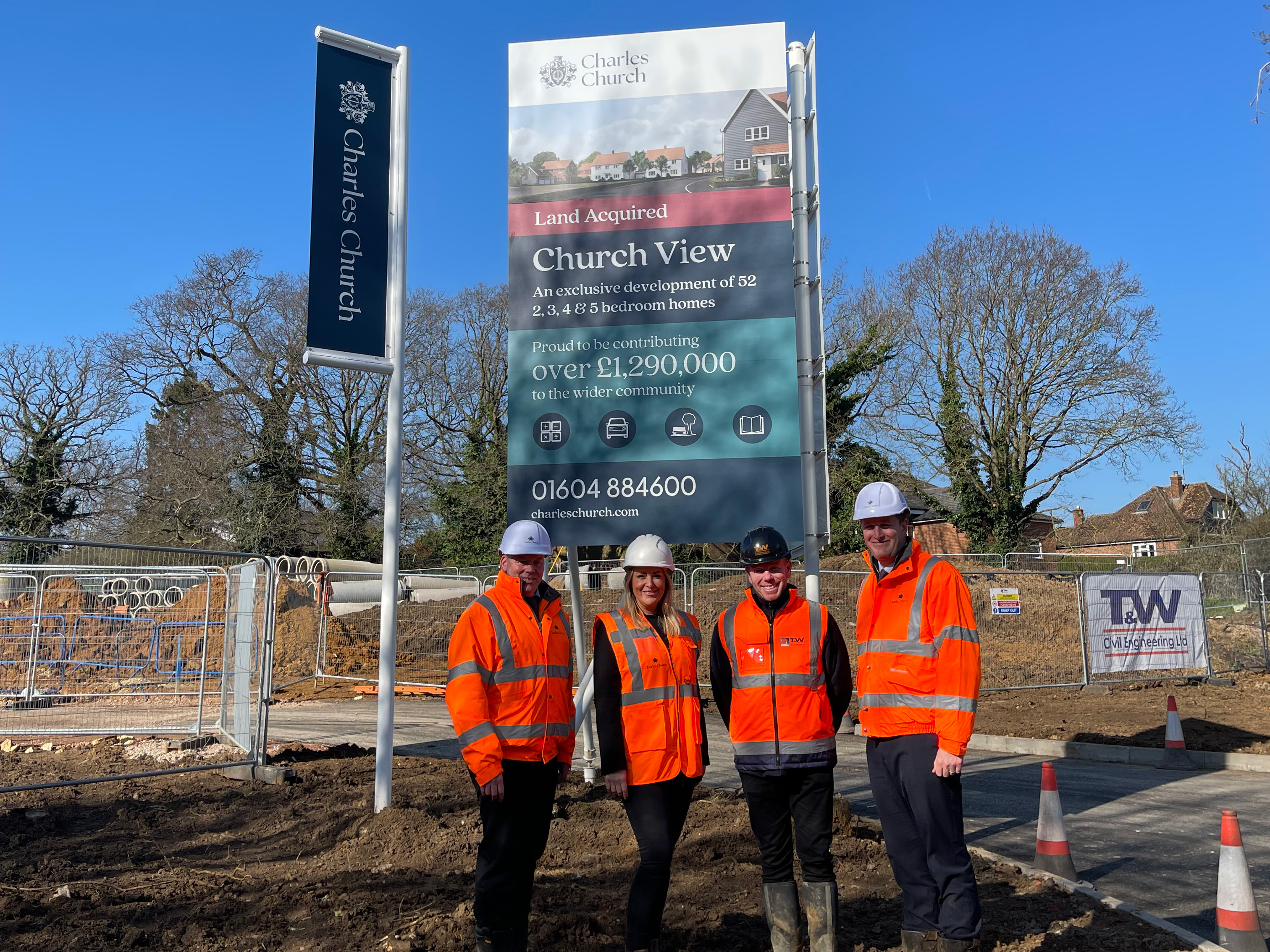 St Ippolyts Start On Site Photo