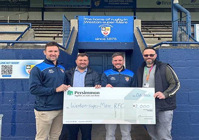 Weston rugby gets helping hand from local developer