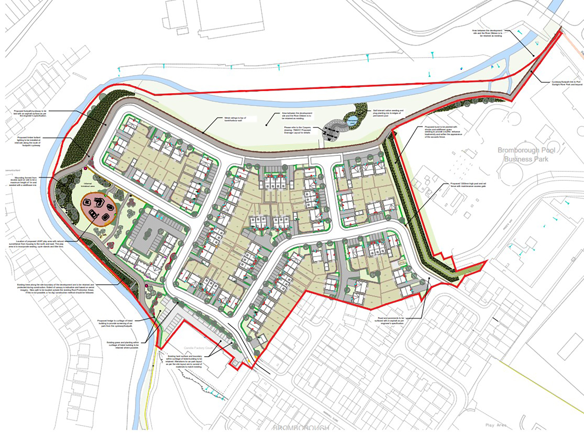 Bromborough New Homes Site Plan Image