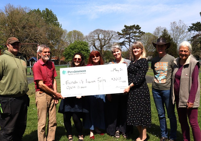 Lyons Farm Thames Valley team fund revamp of open spaces in Worthing