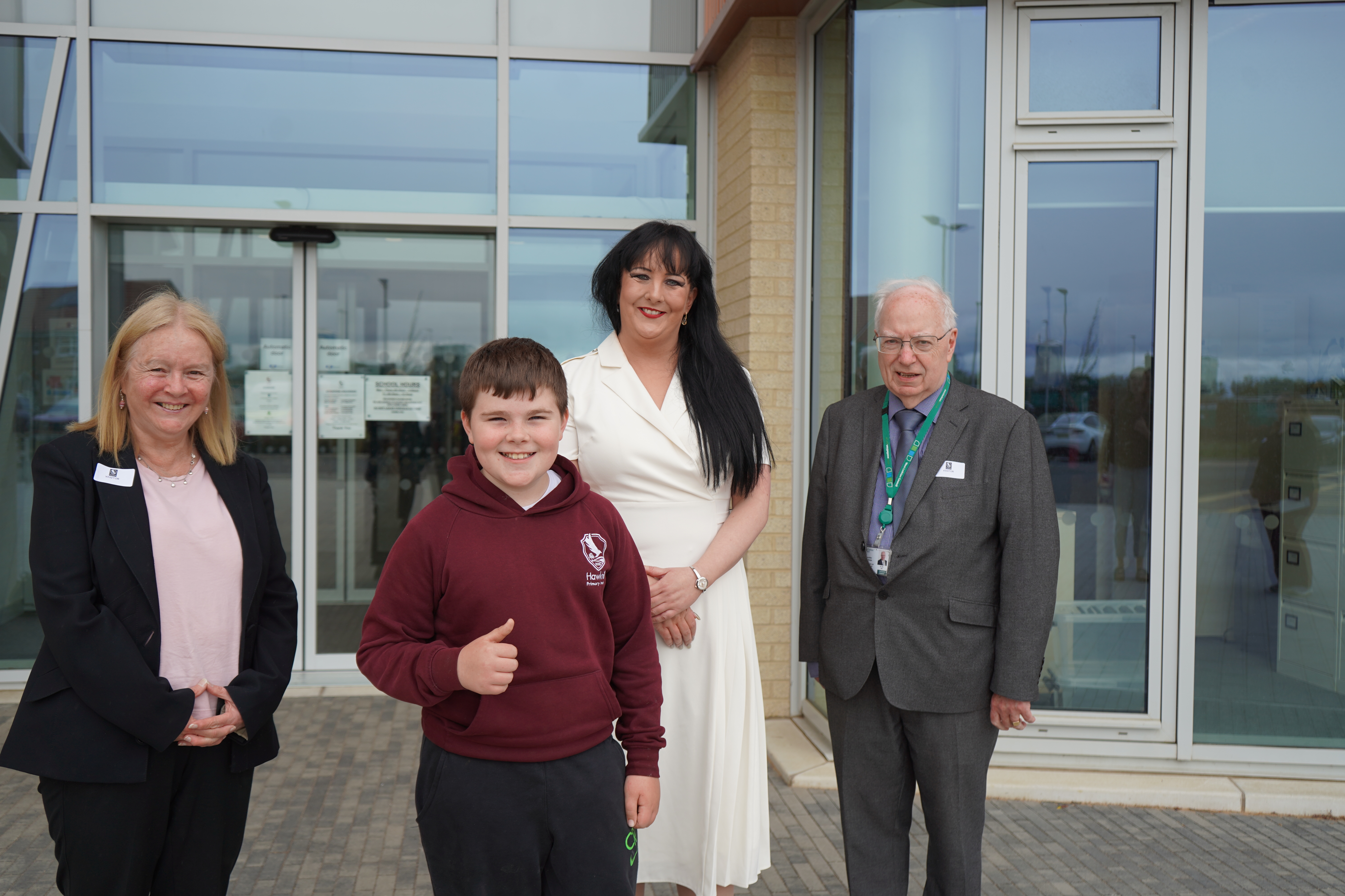 Cllr Janet Campbell, Oliver, Laura Still, Cllr Tony Boyle