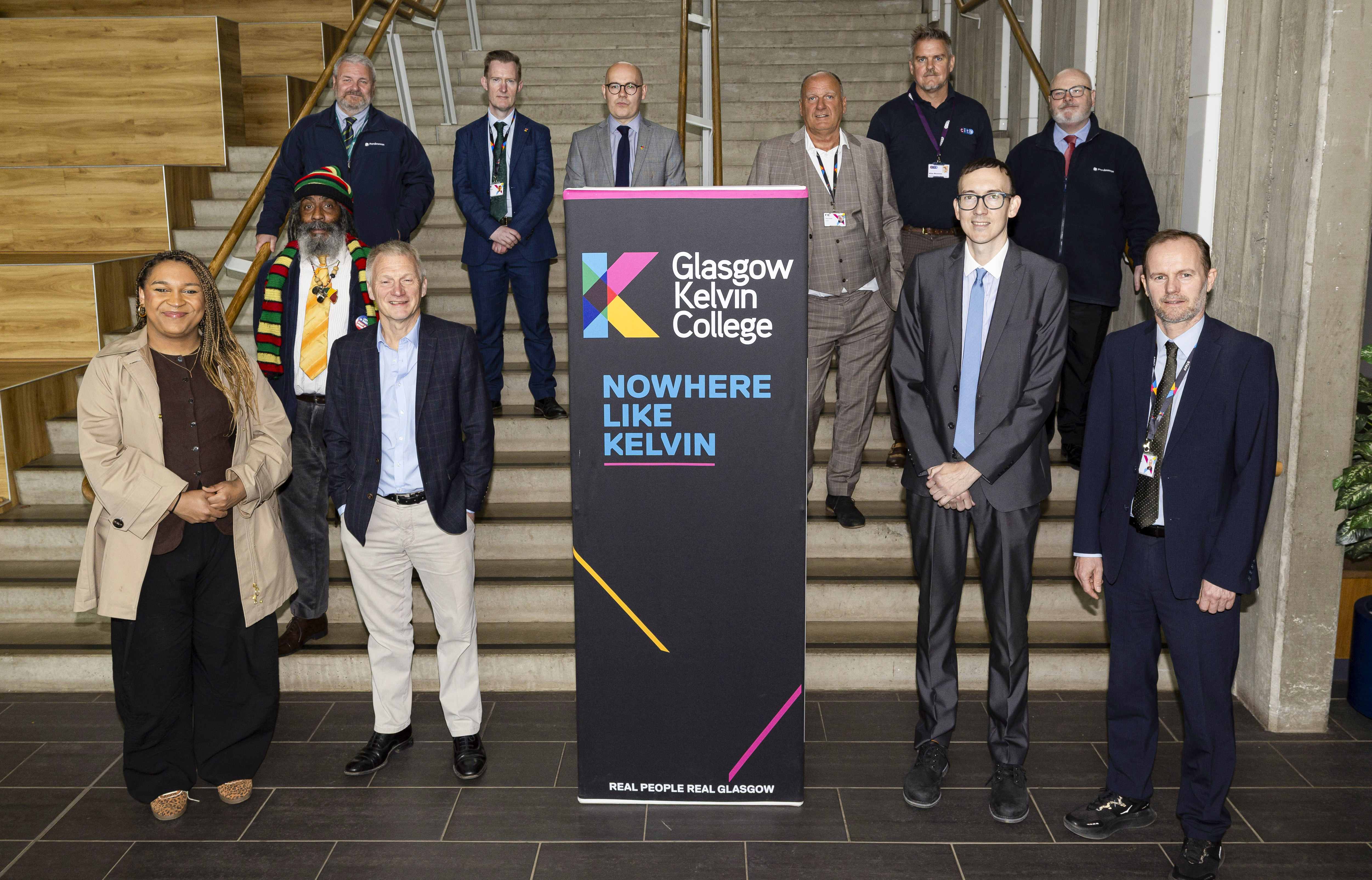 Stakeholders At Glasgow Kelvin College To Commemorate Ronnie Muir