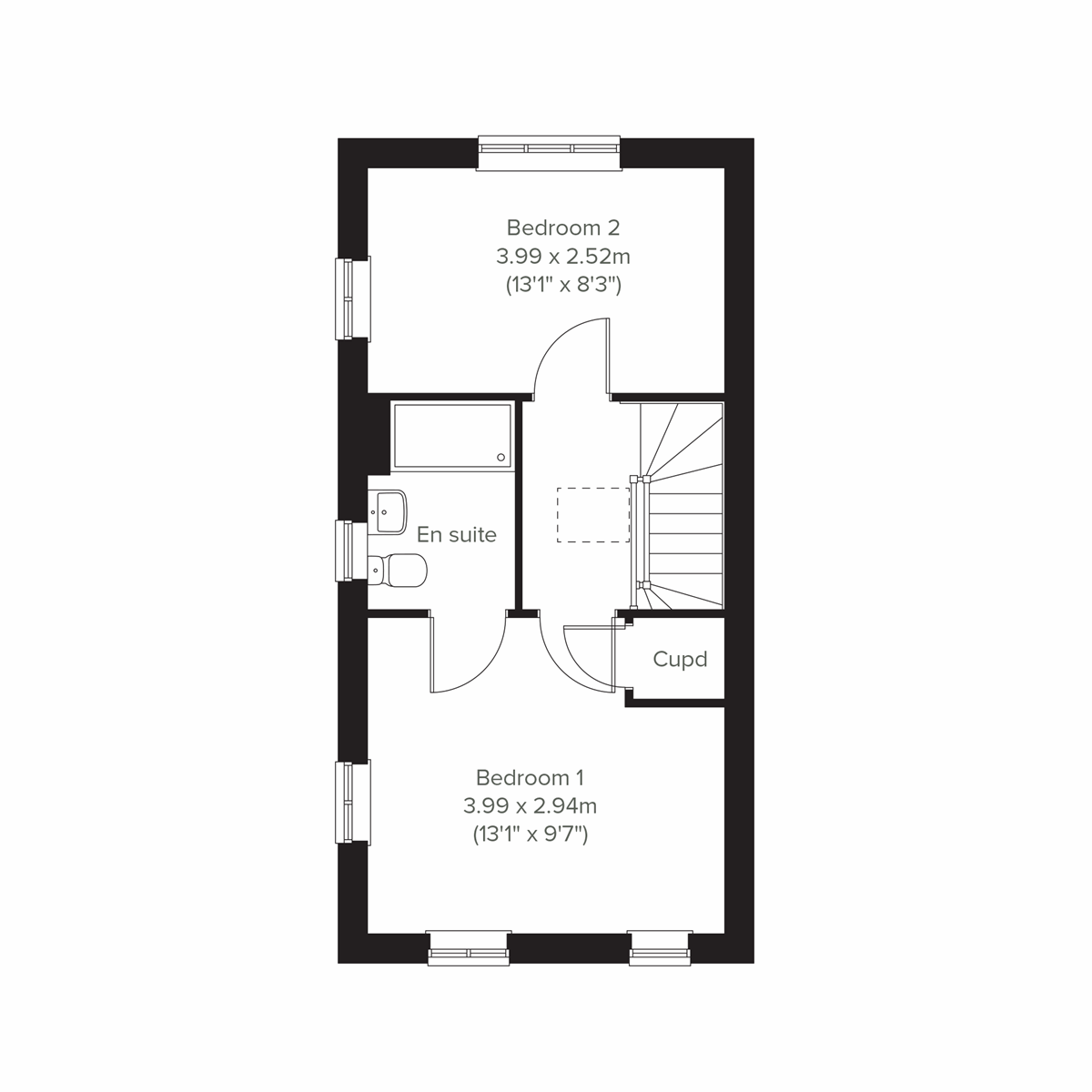 Second floor floor plan