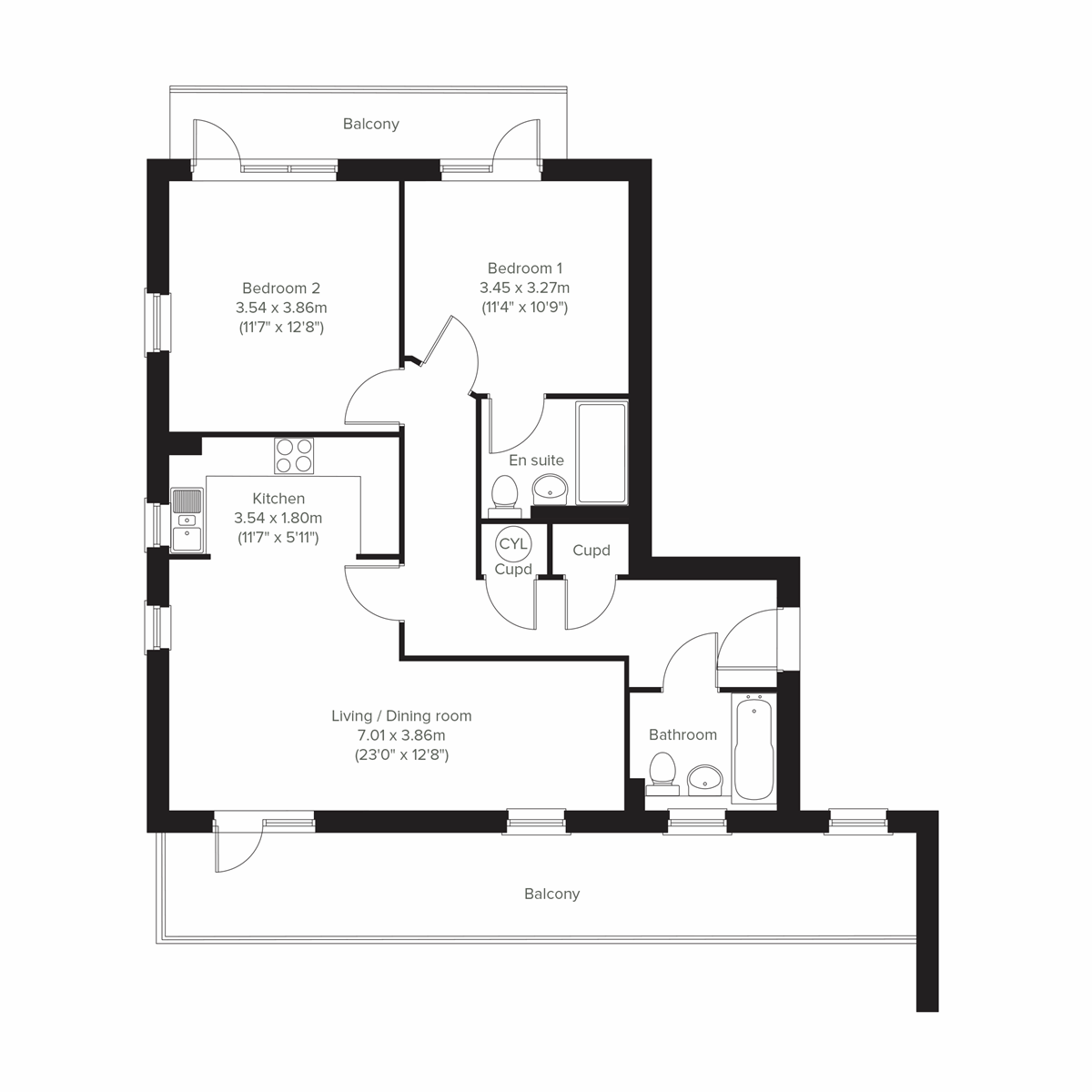 Third floor floor plan