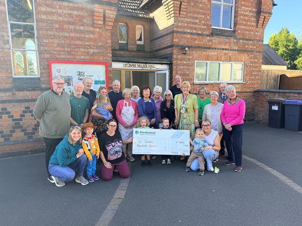 Community donation funds the sustainable future of local village hall in Newbold Verdon