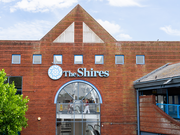 The Shires in Trowbridge, shopping centre. 