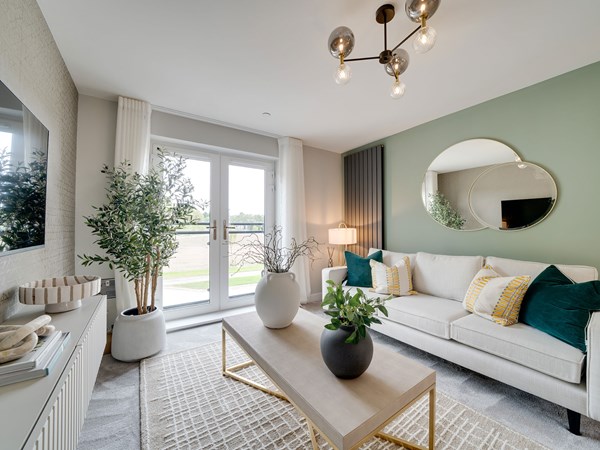 Interior of a four bedroom at The Avenue in Plymouth with living room
