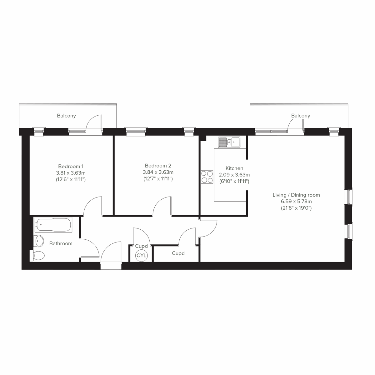 Second floor floor plan