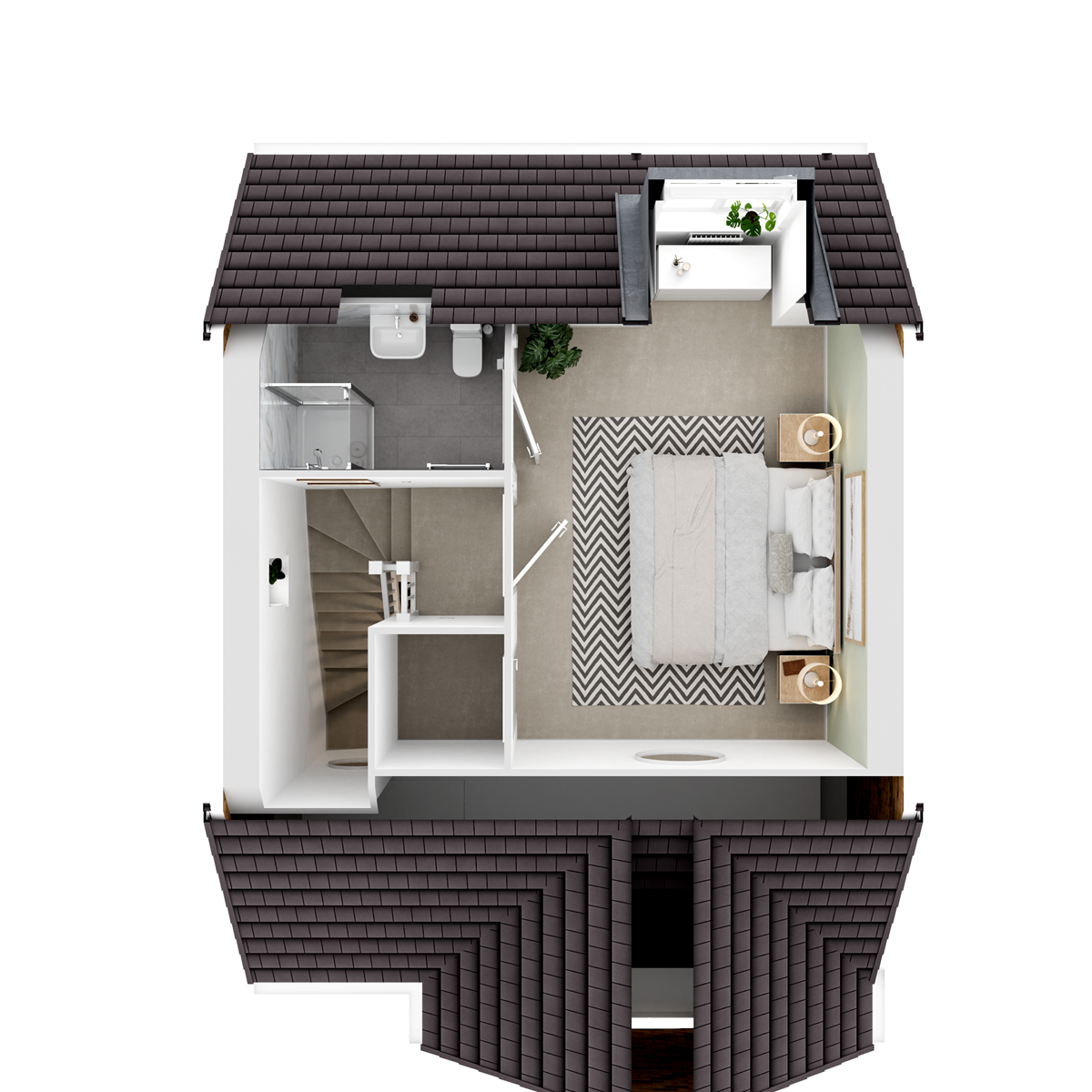 Second Floor - 3D floor plan