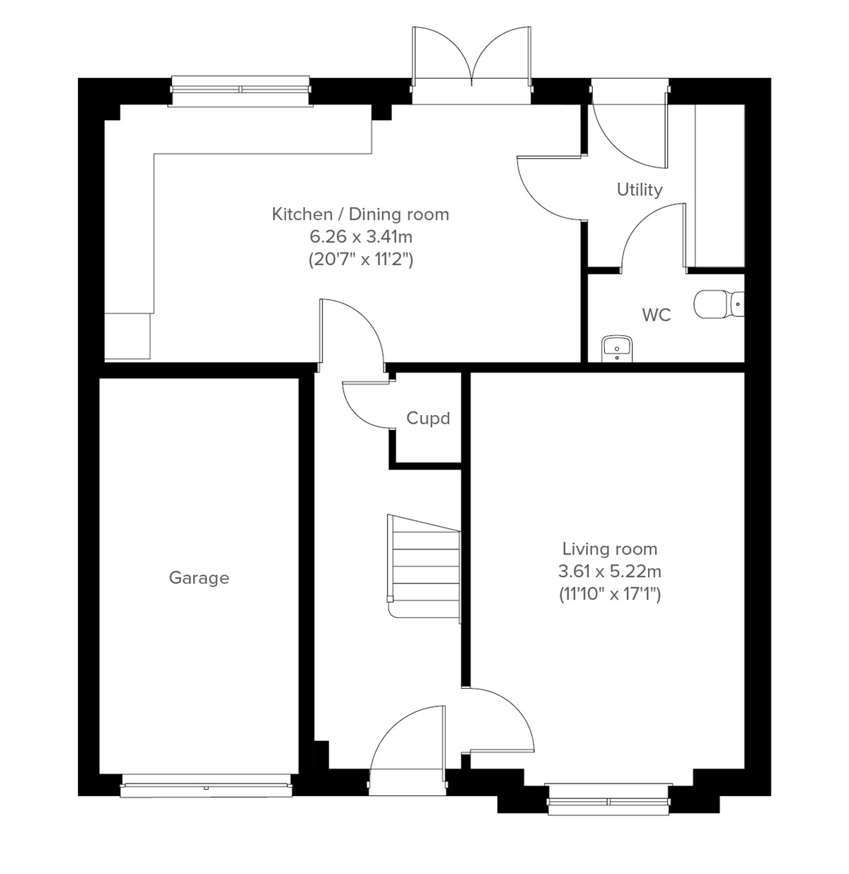 Ground Floor - 2D floor plan