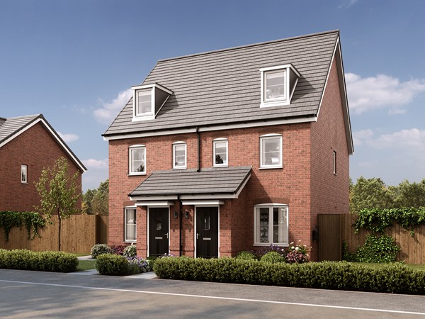 New build the Saunton side view at Penson Grange.
