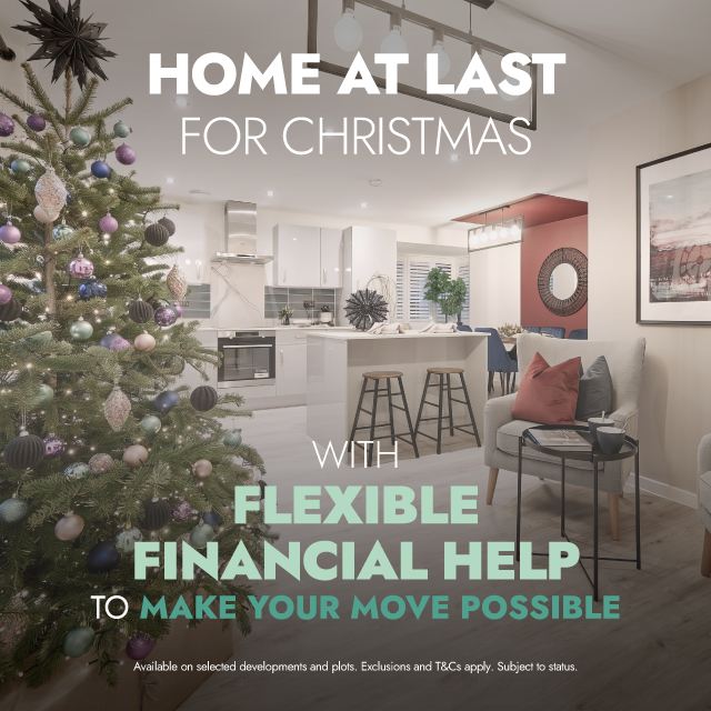 Move in for Christmas banner.