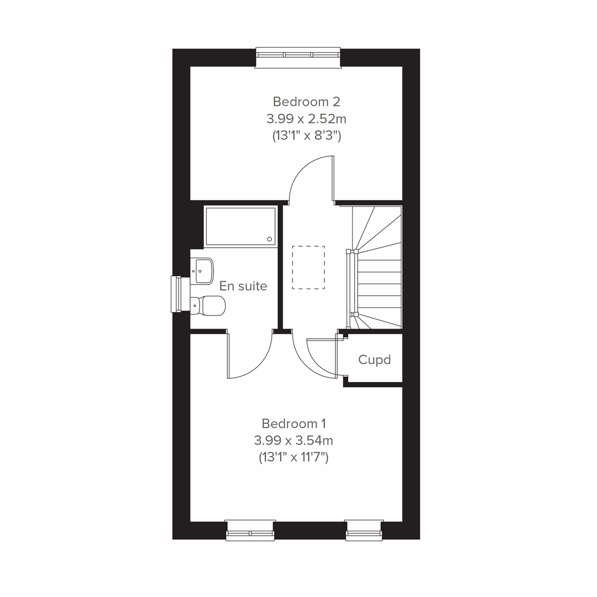 Second floor floor plan