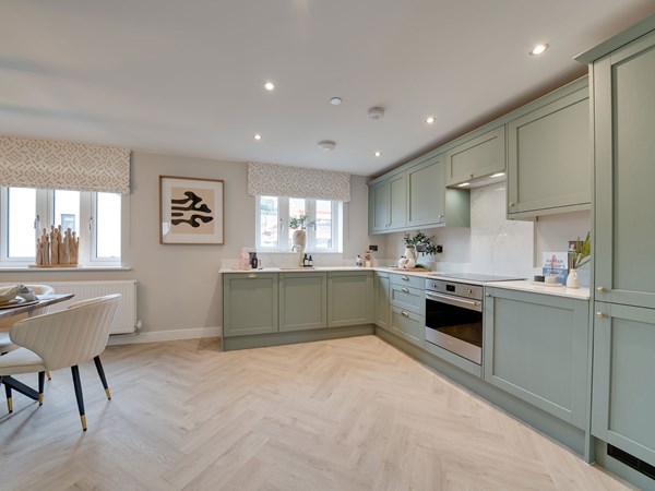 Interior of a four bedroom at The Avenue in Plymouth with kitchen