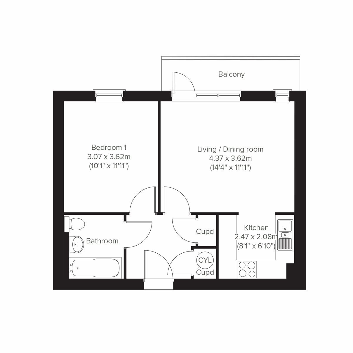 Third floor floor plan