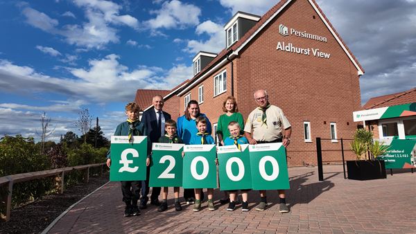 Scout group receives £2,000 boost for roof repairs