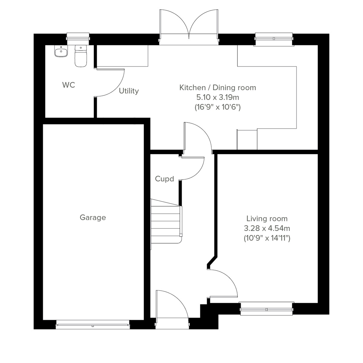 Ground Floor - 2D floor plan