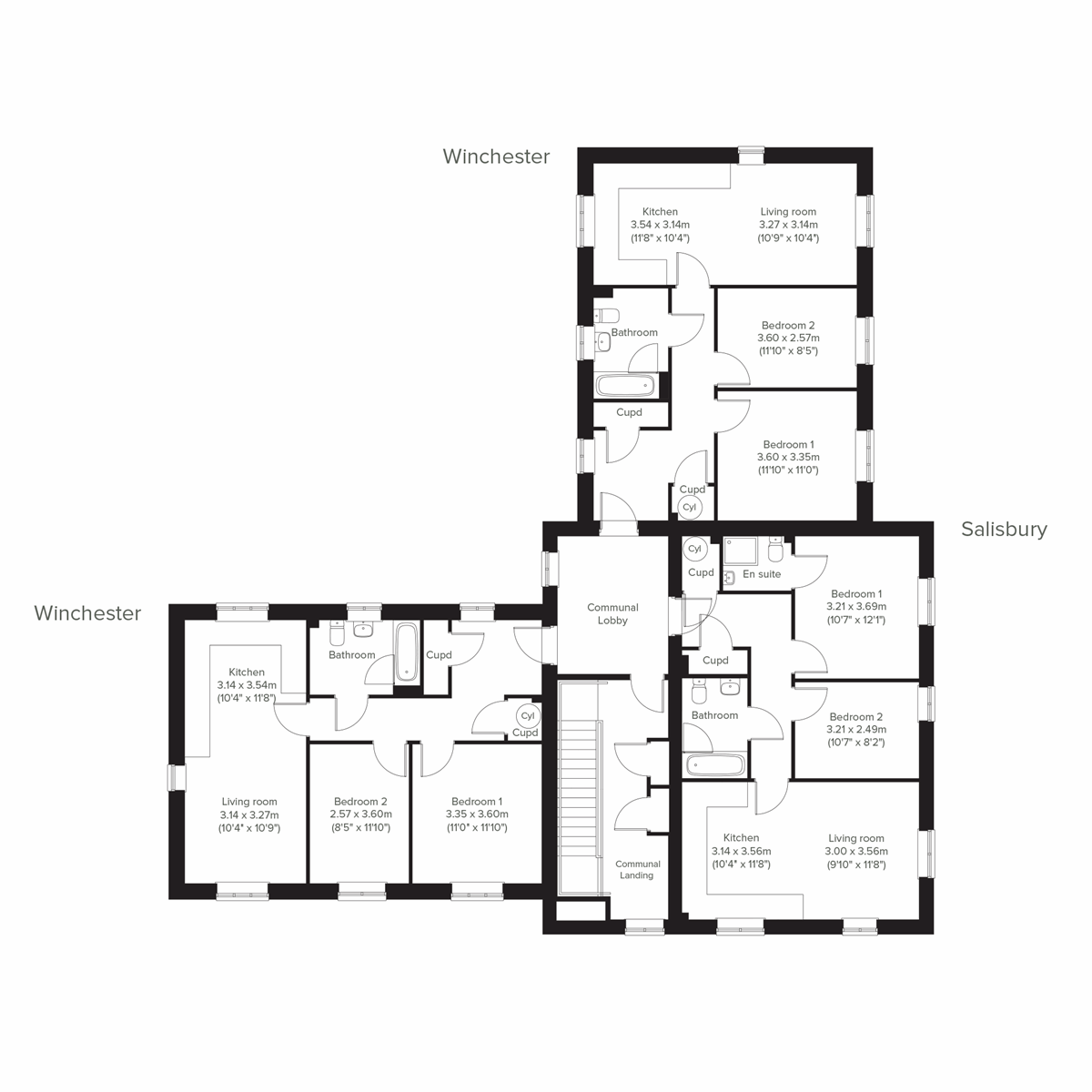 Second floor floor plan