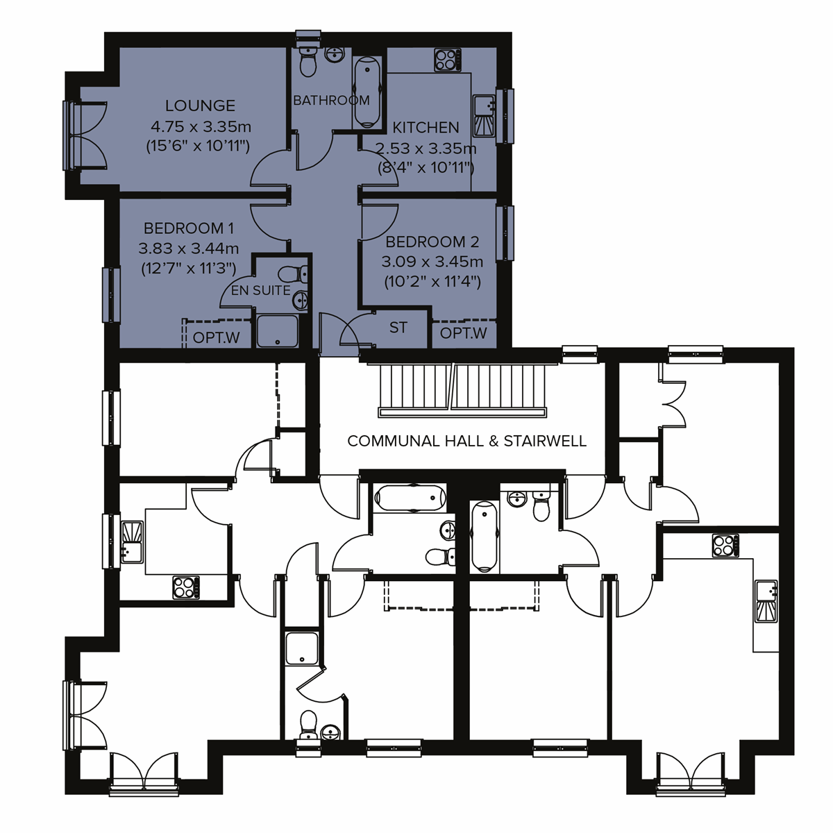 Plots 419, 422, 425, 456, 459, 462, 467, 470, 473 floor plan