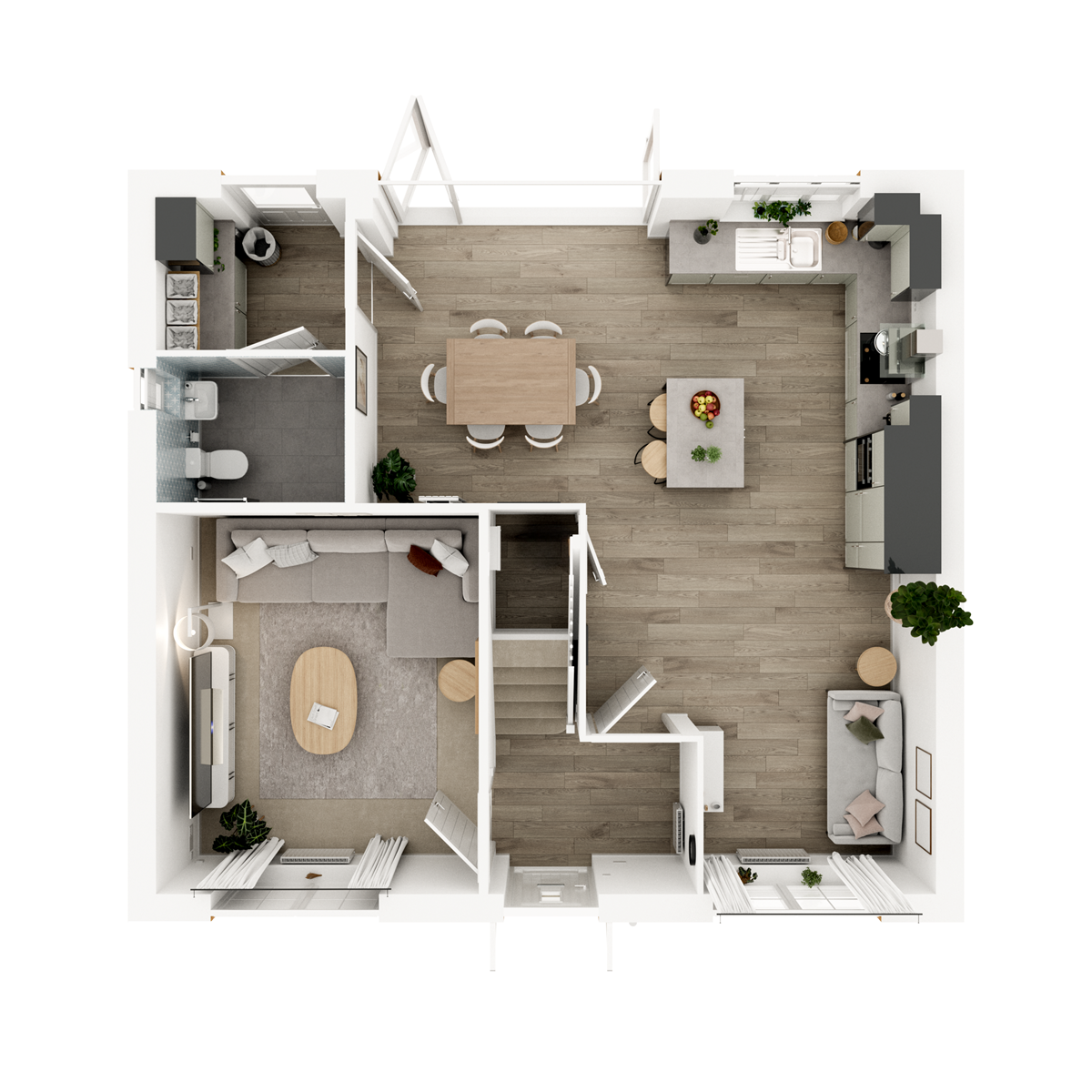 Ground Floor 3D floor plan