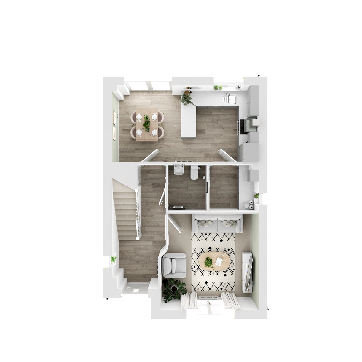 Ground Floor - 3D floor plan