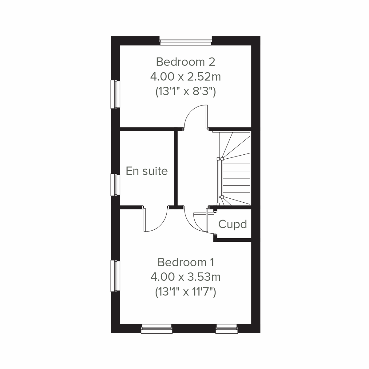 Second floor floor plan