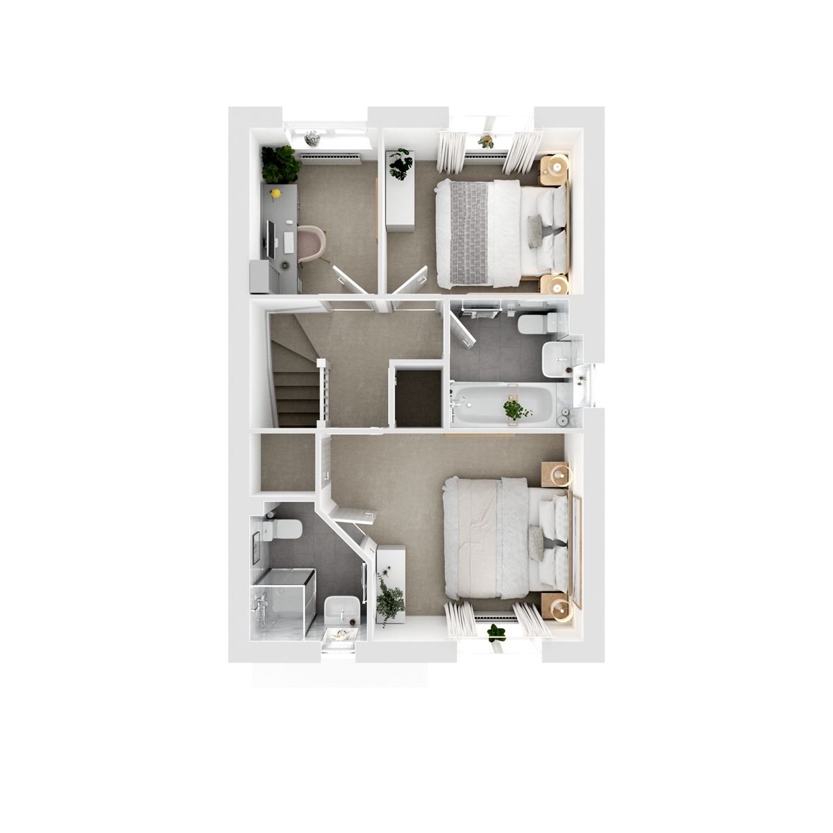 First Floor 3D floor plan