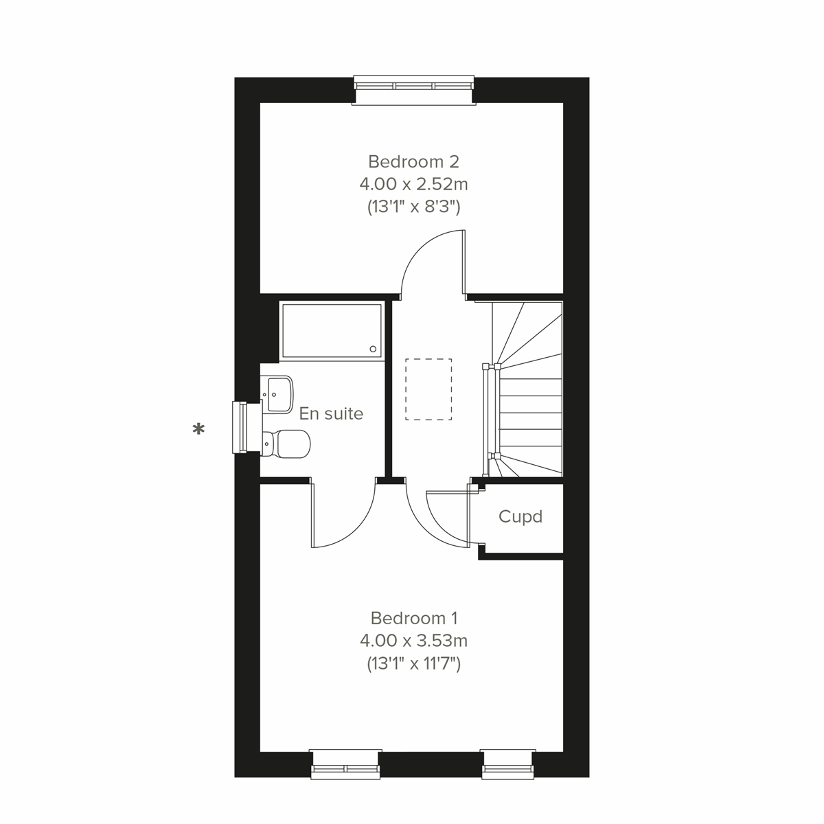 Second floor  floor plan