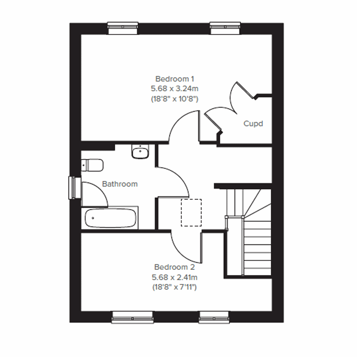 First floor plan of the Winterfold