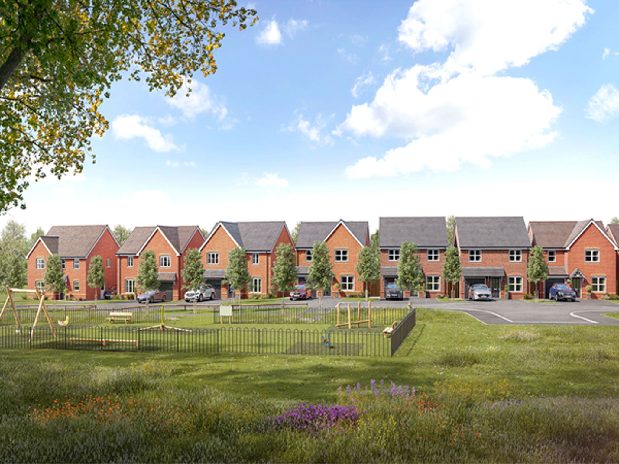 Eckford Vale CGI street scene