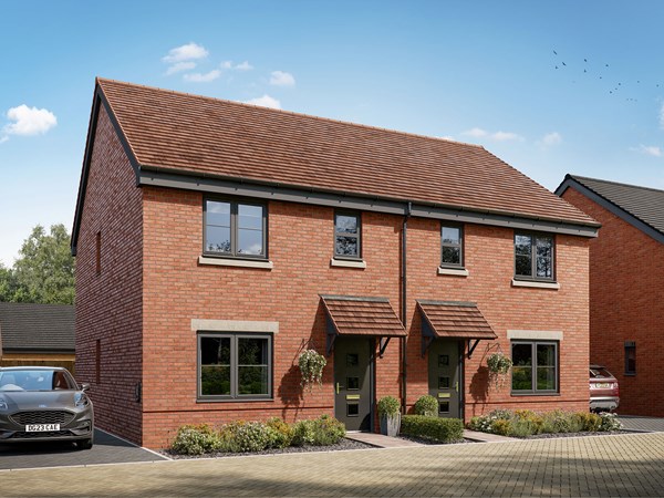 Front view of three bedroom home at Bluebell Meadows, Great Yarmouth