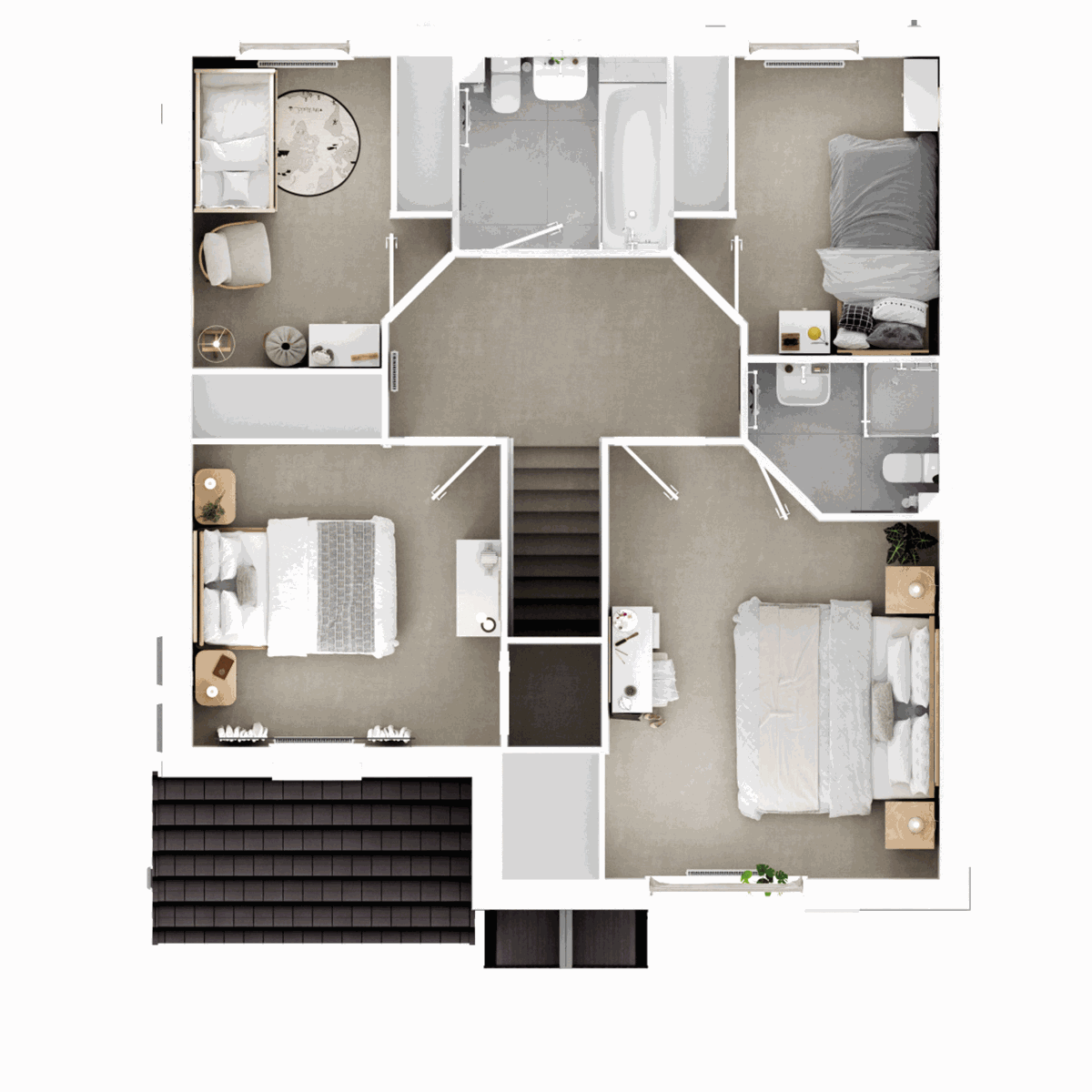 First Floor 3D floor plan