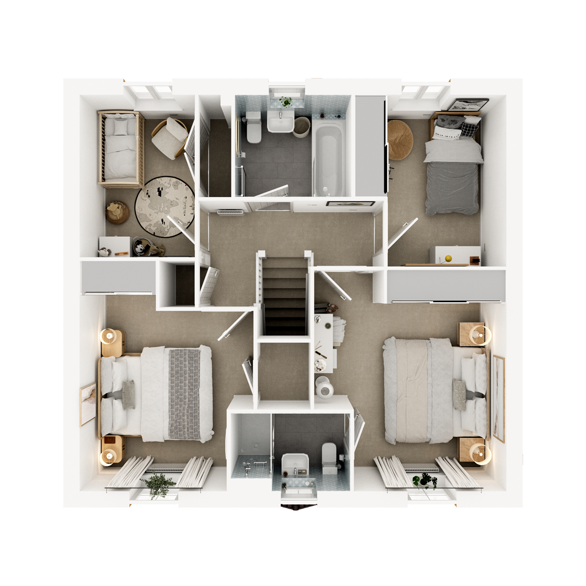 First Floor 3D floor plan