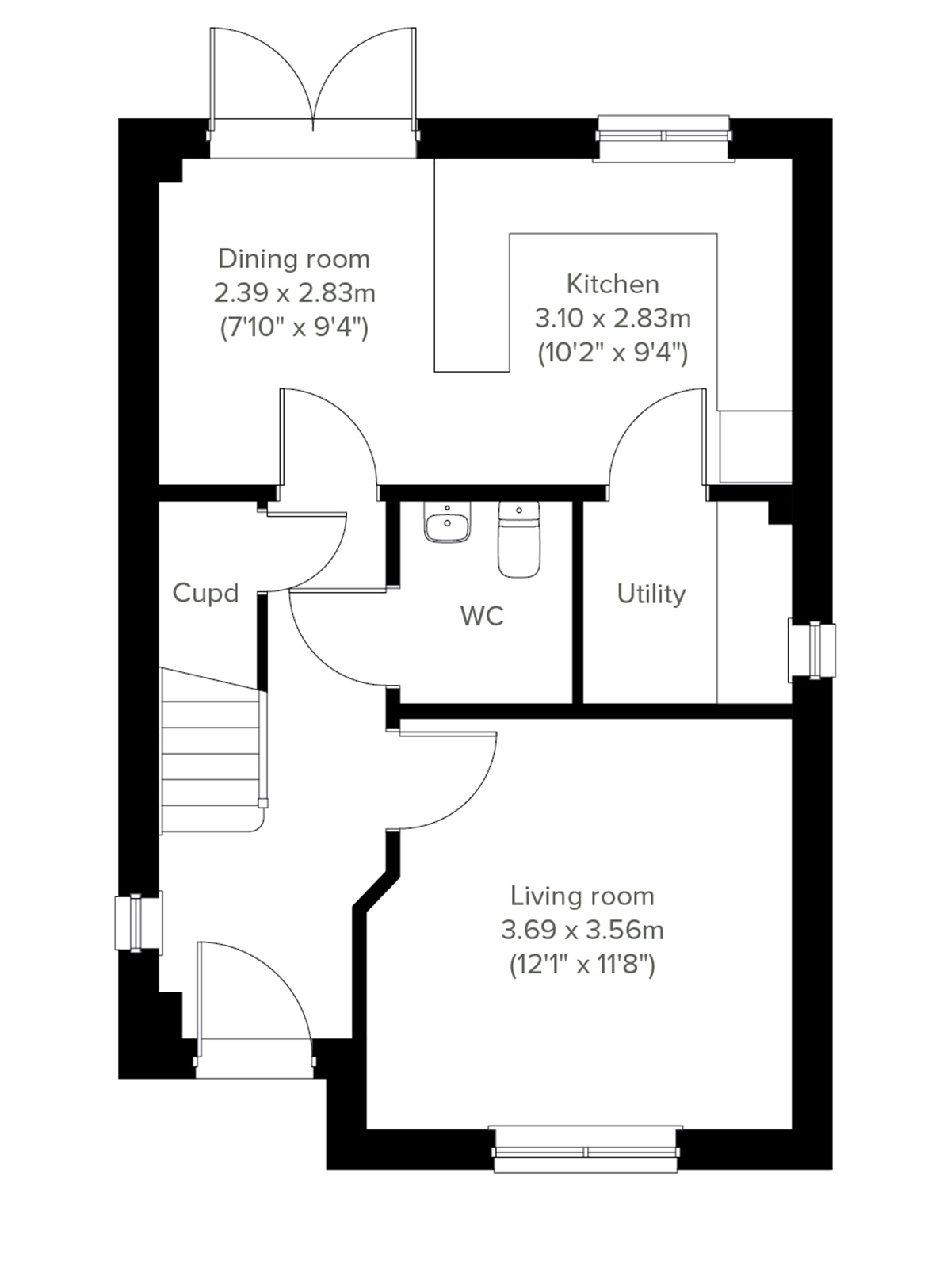 Ground Floor - 2D floor plan