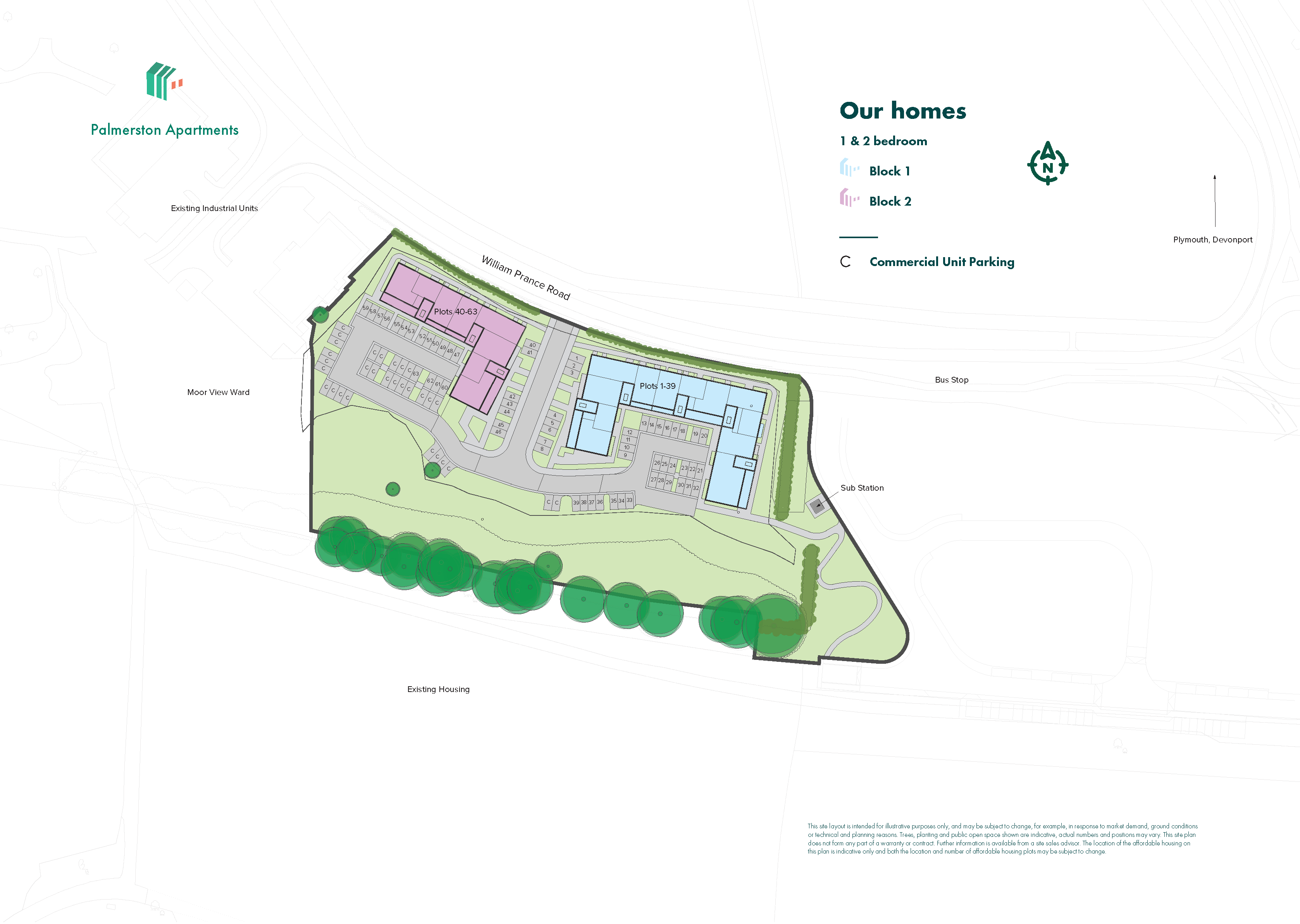 Palmerston Apartments site plan