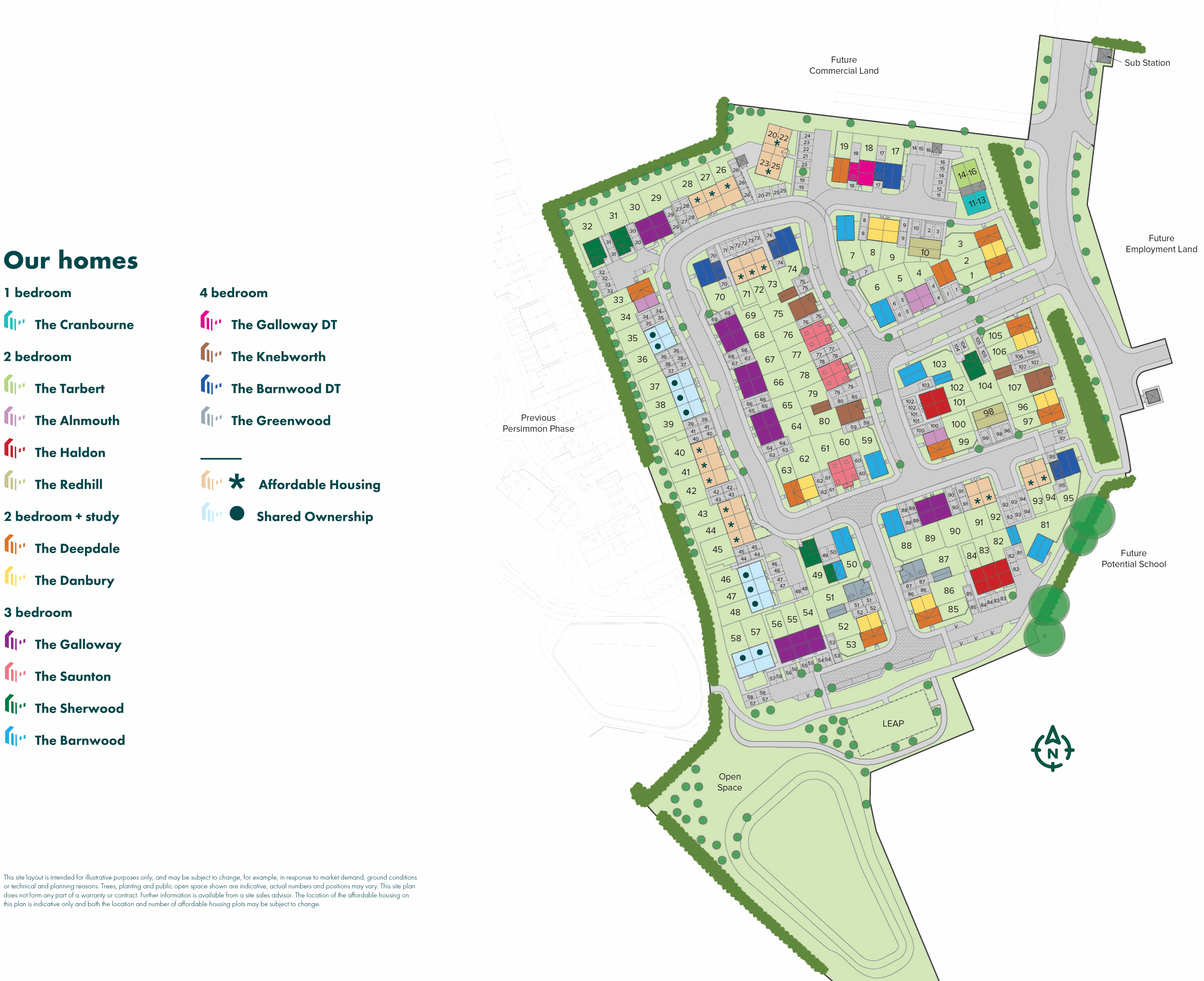 Site plan for Saxon Grange South Coast region