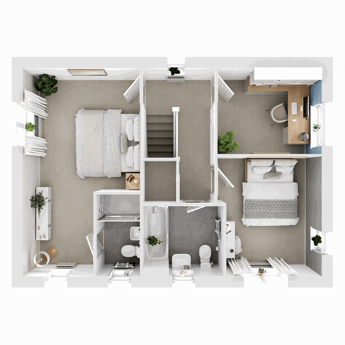 First Floor 3D floor plan