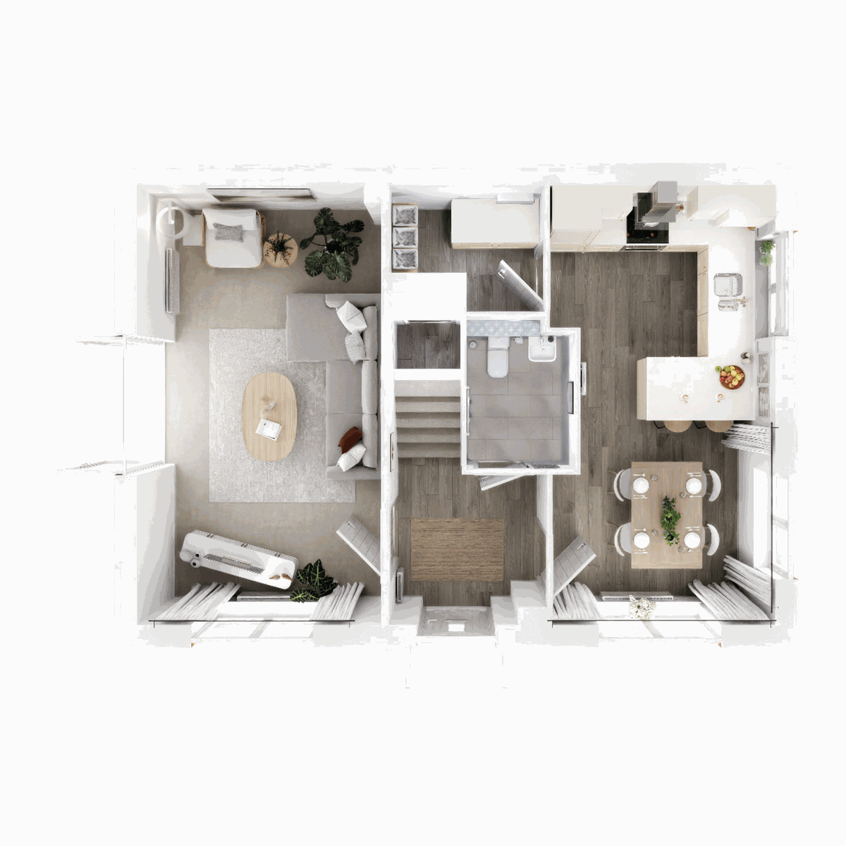 Ground Floor 3D floor plan