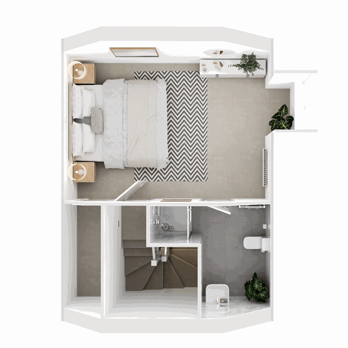 Second Floor 3D floor plan