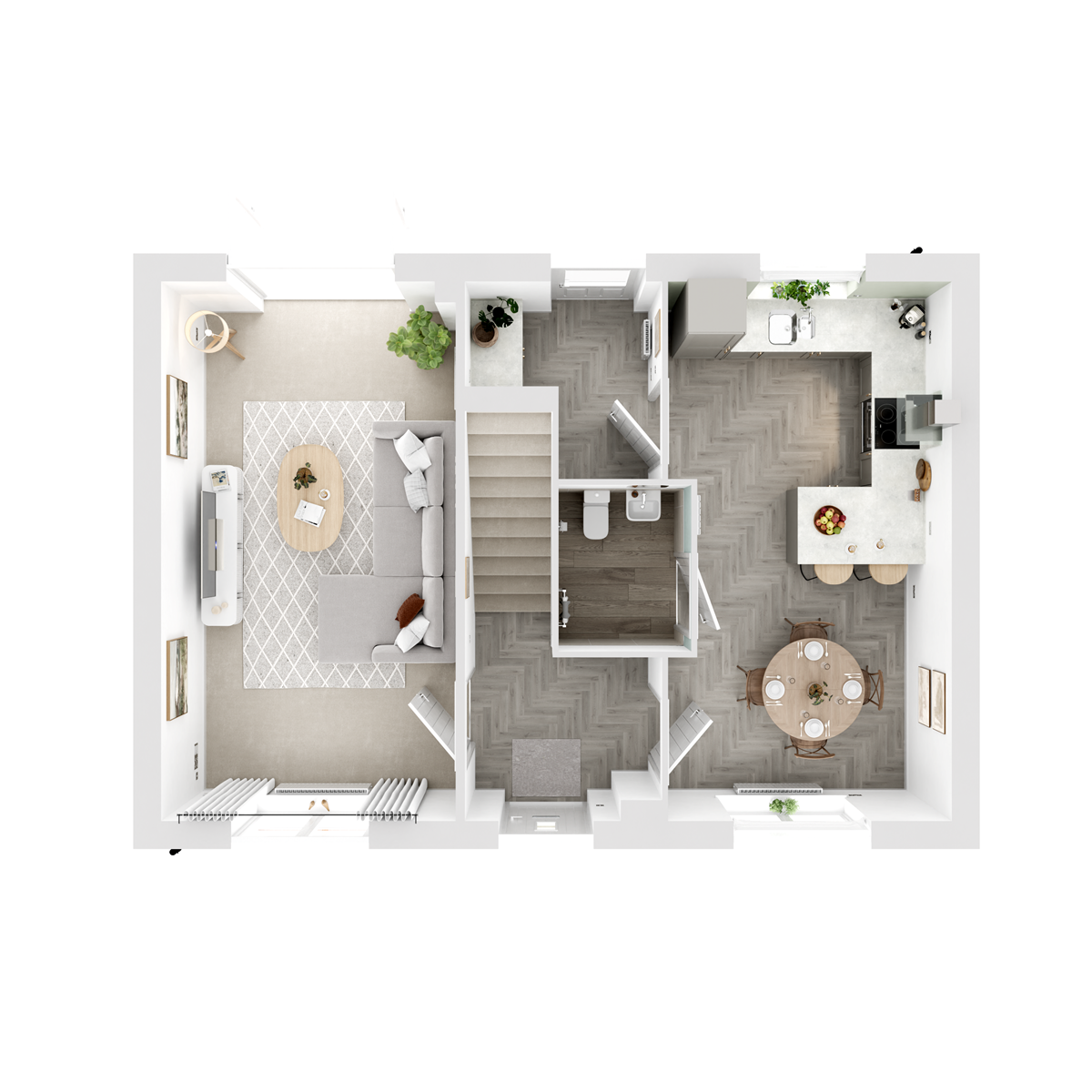 Ground Floor - 3D floor plan