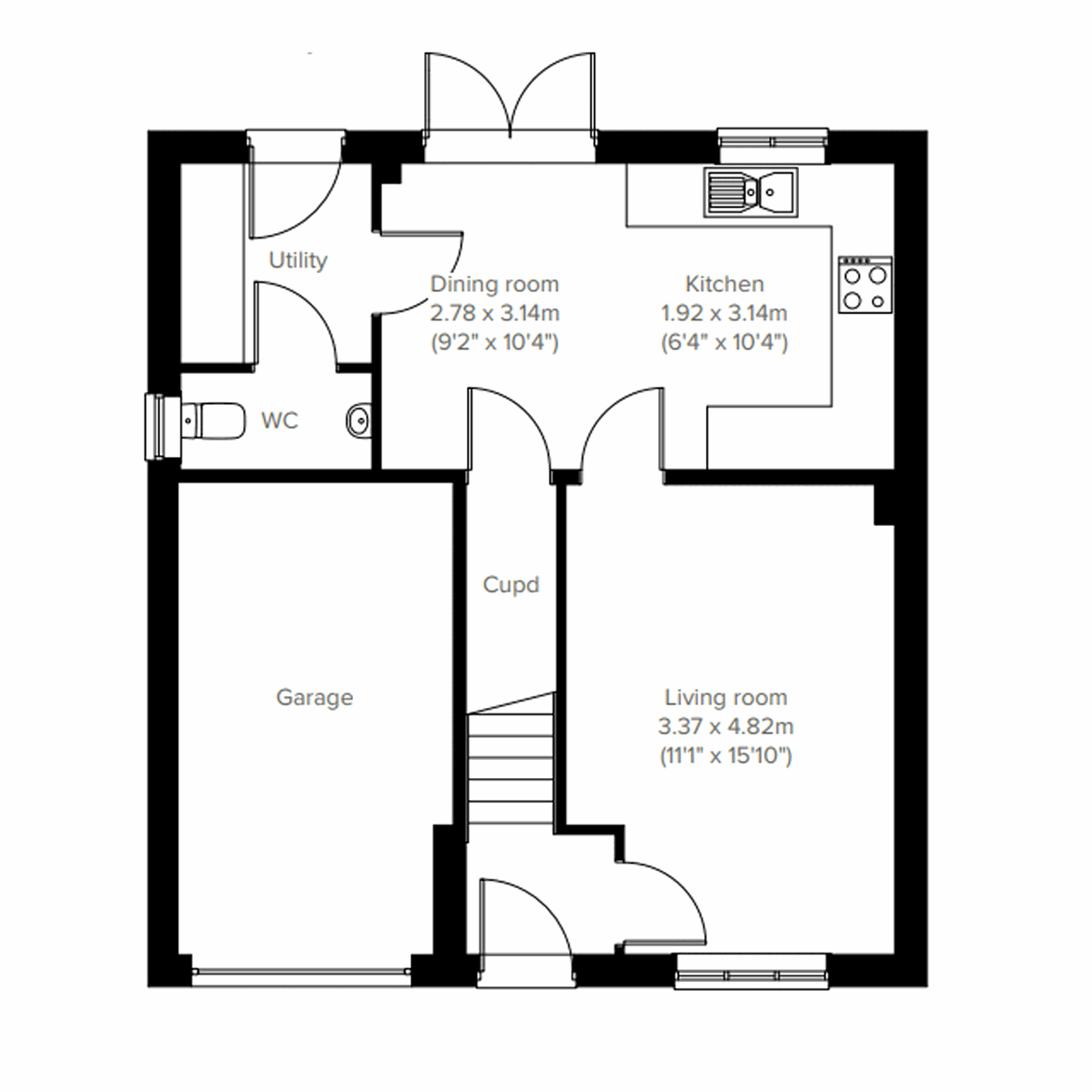 Ground Floor Plot 150 floor plan
