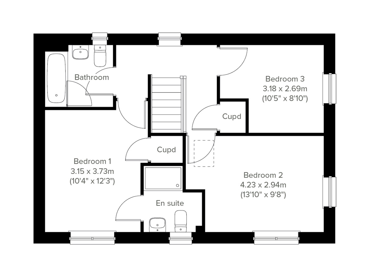 First Floor - 2D floor plan