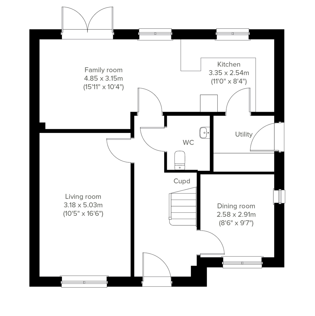 Ground Floor - 2D floor plan