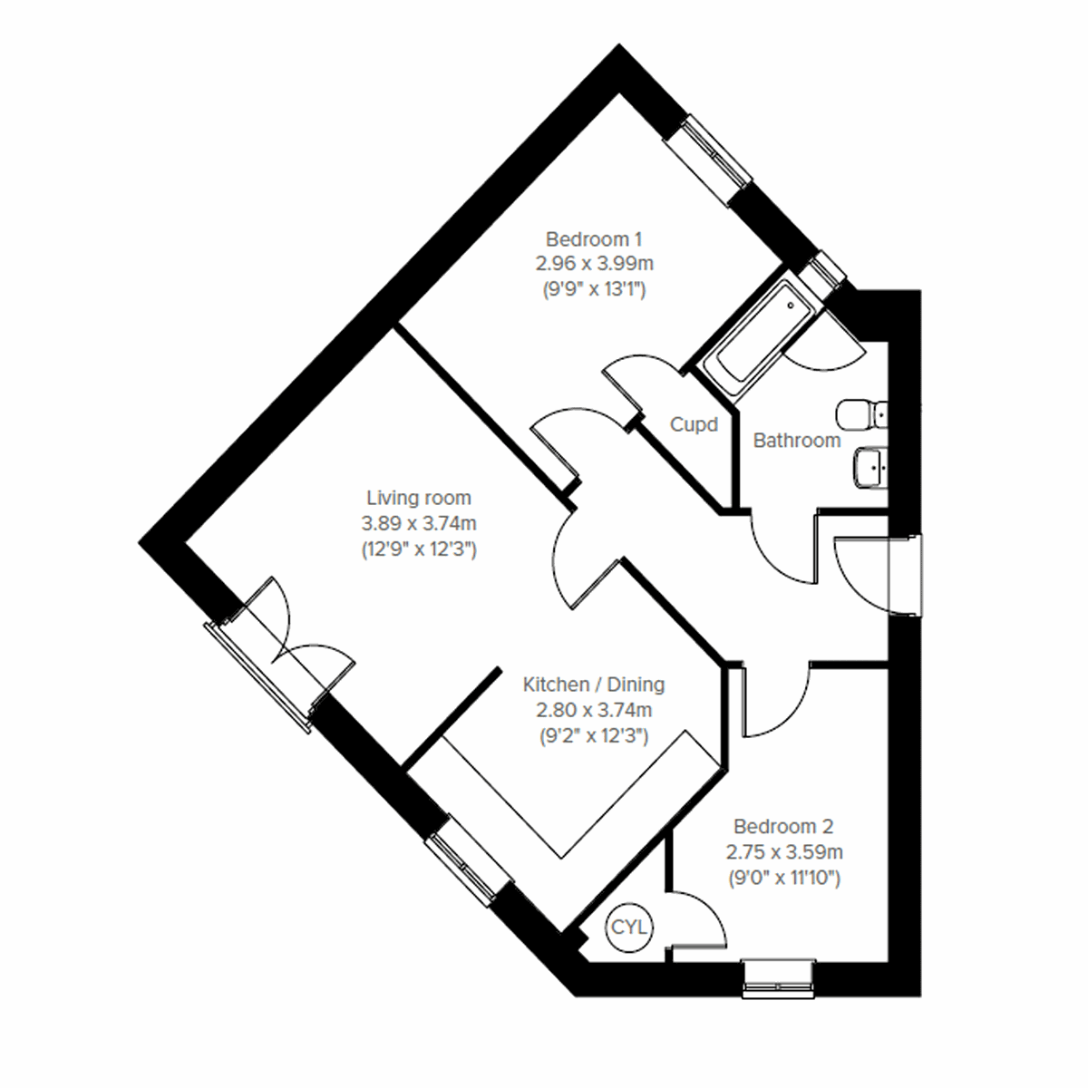 Second floor floor plan