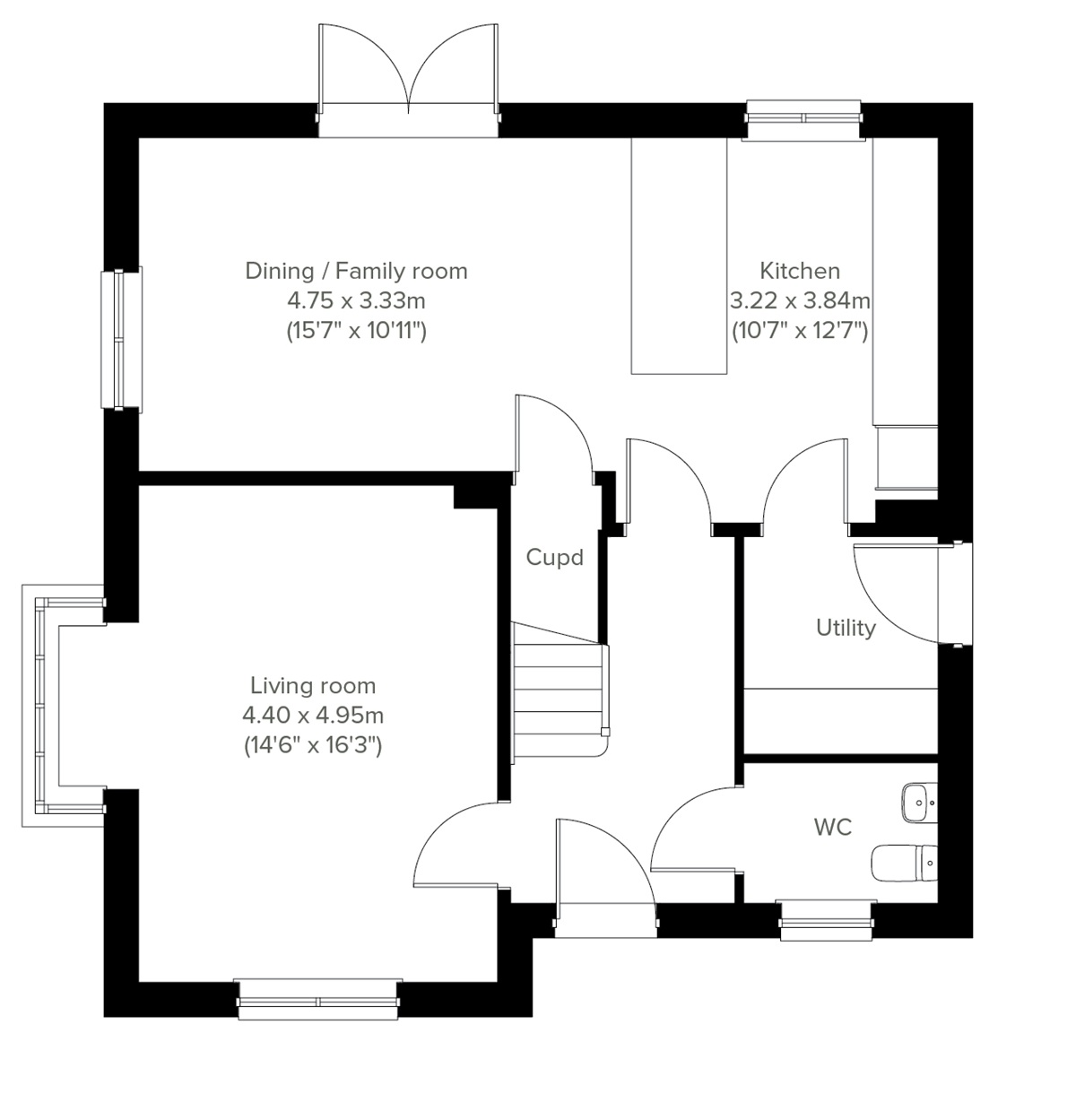 Ground Floor - 2D floor plan