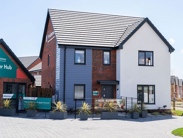 Front view customer hub at Mulberry Park.