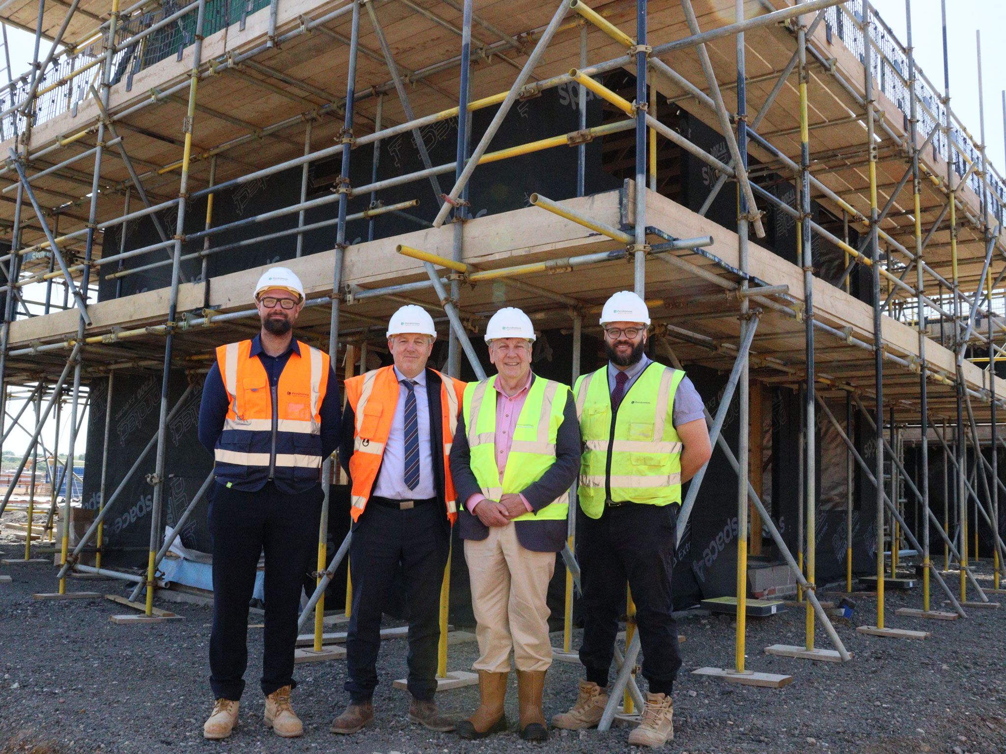 Men at Willow's reach development