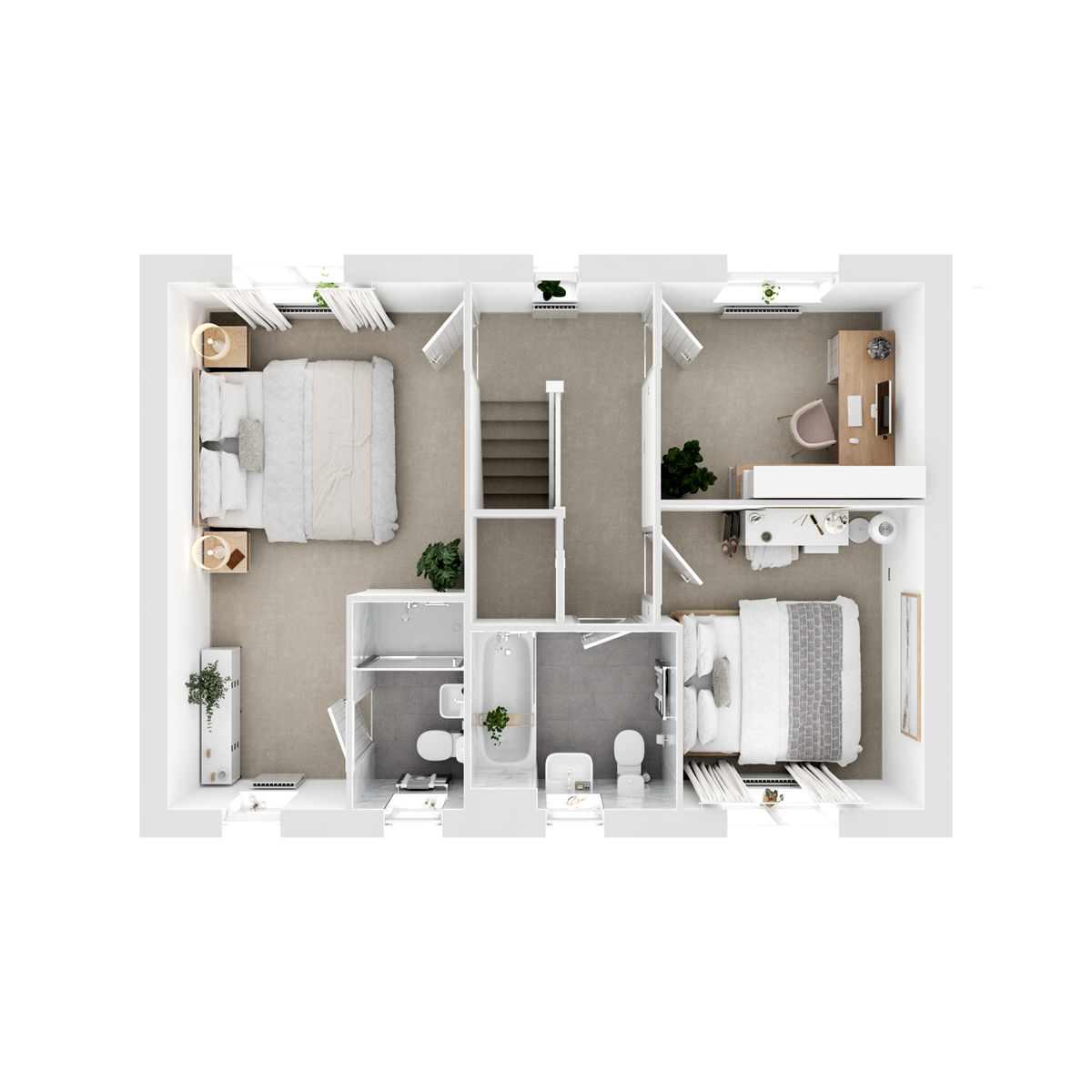 First Floor 3D floor plan